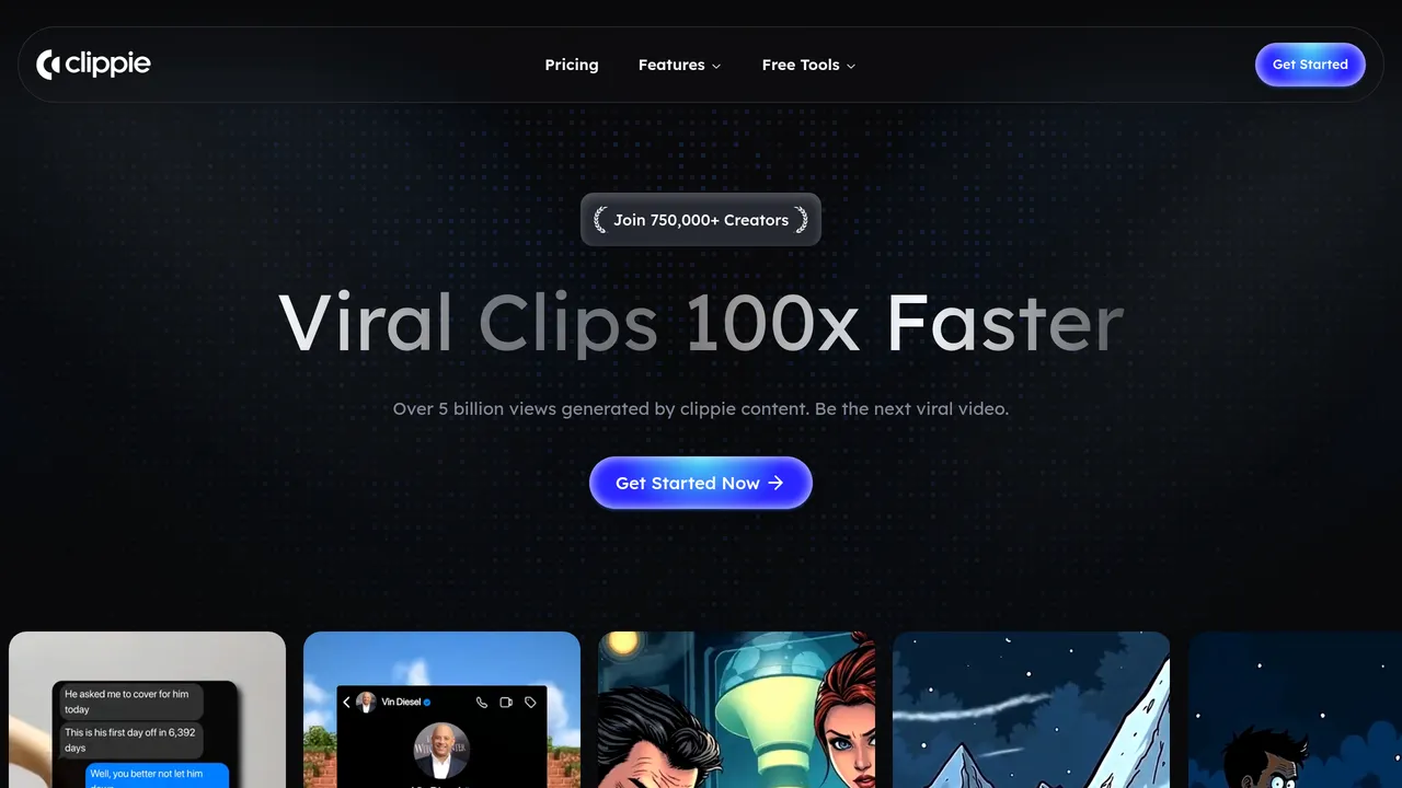 Clippie.ai features section